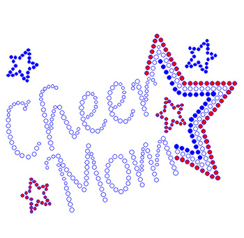 Cheer Mom with Stars